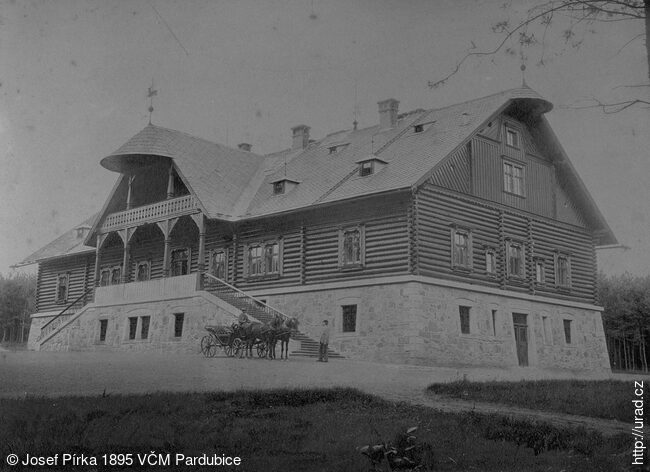 Lovčí zámeček Ráby 1895